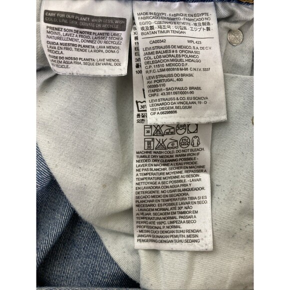 Levi’s 511 Straight Jeans Men’s 36x32 Blue Cotton Stretch Medium Wash - Picture 8 of 11